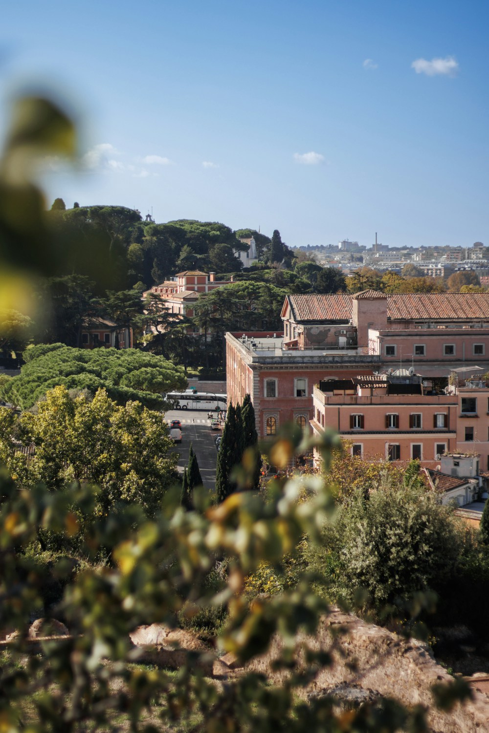 Edifícios históricos e jardins de Roma, na Itália
